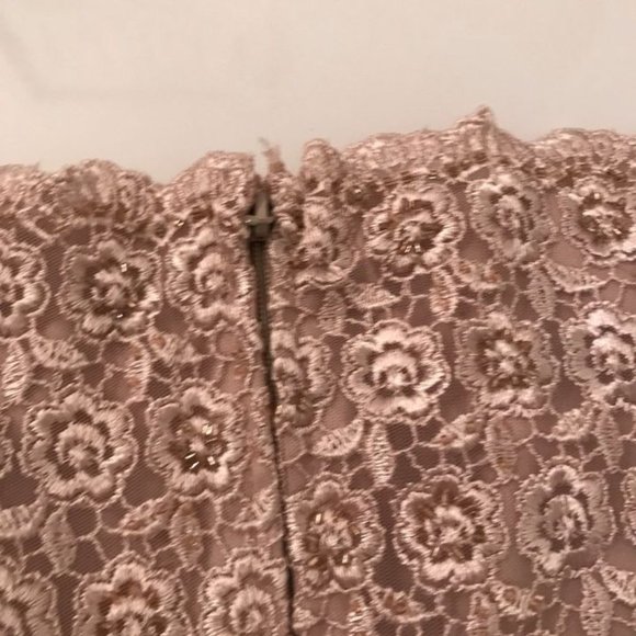 new JS Collections Pink Lacy top size 6 - Picture 4 of 9